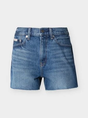 Szorty jeansowe Calvin Klein Jeans niebieski denim