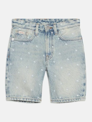Szorty jeansowe Calvin Klein Jeans niebieski denim