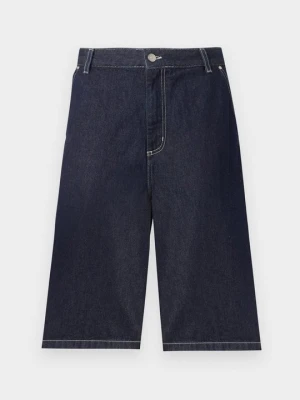 Szorty jeansowe Carhartt WIP ciemnoniebieski