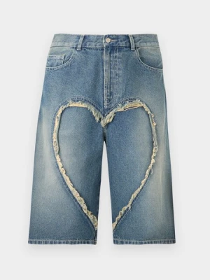 Szorty jeansowe Carne Bollente niebieski denim