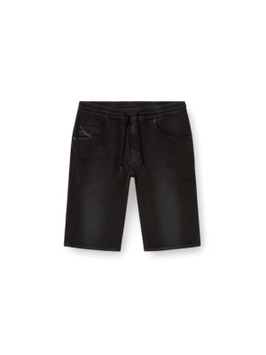 Szorty jeansowe Diesel czarny