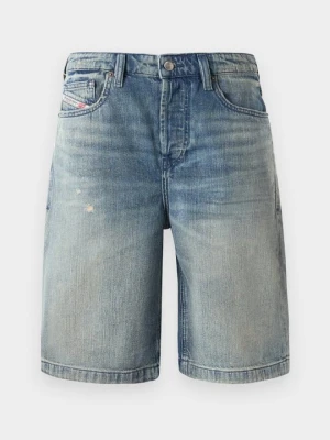 Szorty jeansowe Diesel niebieski denim