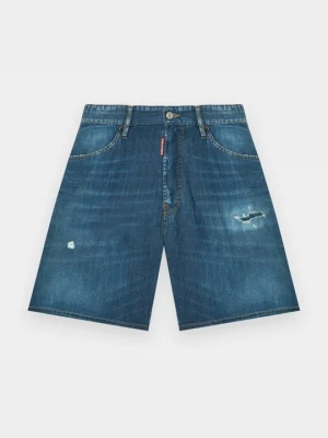 Szorty jeansowe Dsquared2 granatowy