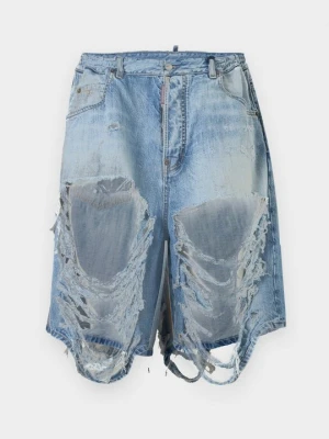 Szorty jeansowe Dsquared2 granatowy