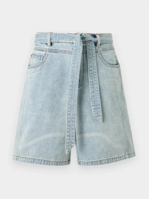 Szorty jeansowe Feng Chen Wang niebieski denim