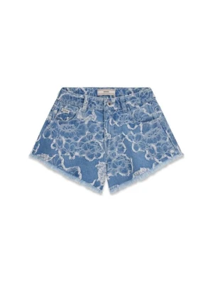 Szorty jeansowe Guess jasnoniebieski denim