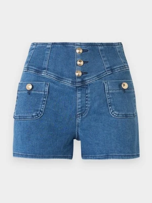 Szorty jeansowe Guess niebieski denim