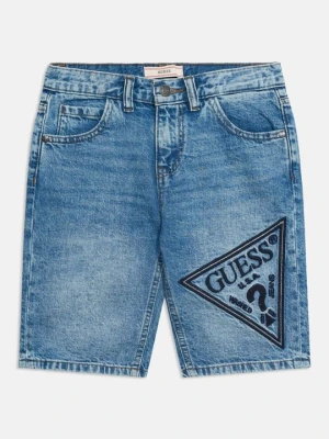 Szorty jeansowe Guess niebieski denim