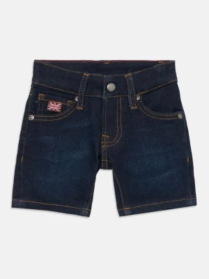 Szorty jeansowe Hackett London granatowy
