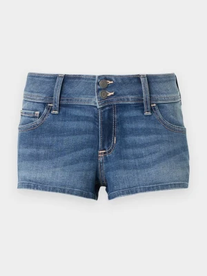 Szorty jeansowe Hollister Co. niebieski denim
