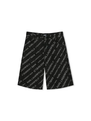 Szorty jeansowe KARL LAGERFELD KIDS