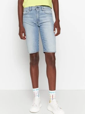 Szorty jeansowe LOVE MOSCHINO jasnoniebieski
