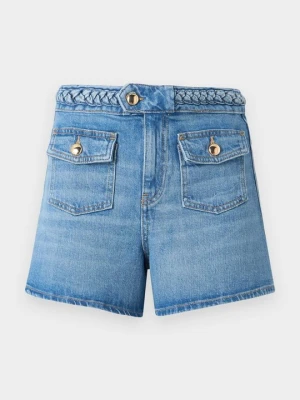 Szorty jeansowe Maje niebieski denim