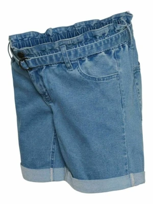 Szorty jeansowe Mamalicious jasnoniebieski denim