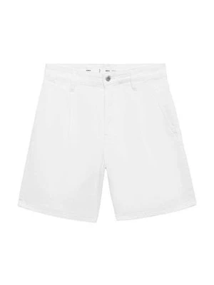 Szorty jeansowe Mango mleczny