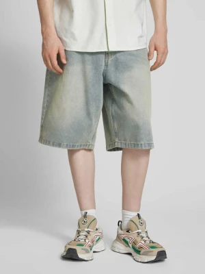 Szorty jeansowe o kroju baggy fit z 5 kieszeniami Karl Kani