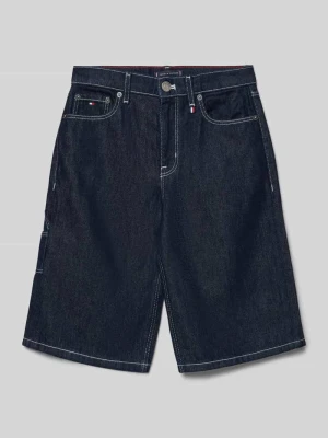 Szorty jeansowe o kroju baggy z mieszanki bawełny i lyocellu Tommy Hilfiger Teens