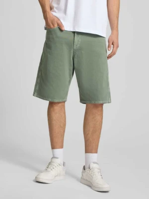 Szorty jeansowe o kroju baggy z wpuszczanymi kieszeniami model 'ALEX' Jack&Jones Zielony