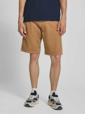 Szorty jeansowe o kroju baggy z wpuszczanymi kieszeniami model 'ALEX' Jack&Jones Camel