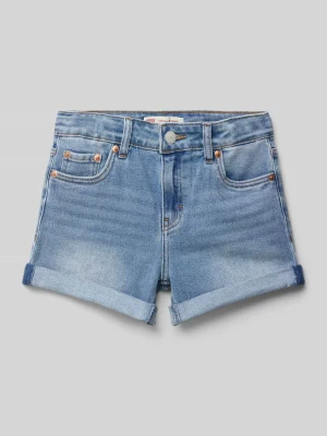 Szorty jeansowe o kroju girlfriend fit z detalem z logo Levi’s® Kids