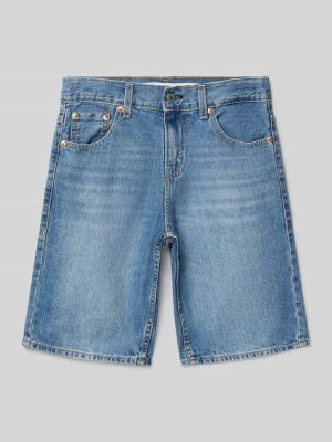Szorty jeansowe o kroju loose fit z czystej bawełny Levi’s® Kids