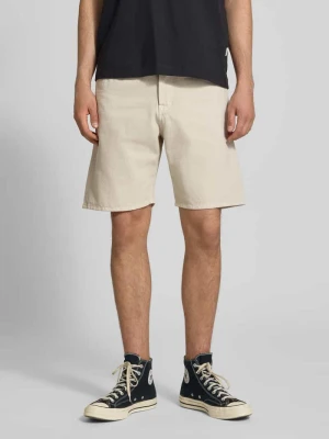 Szorty jeansowe o kroju loose fit z wpuszczanymi kieszeniami model 'TONY' Jack&Jones Beżowy