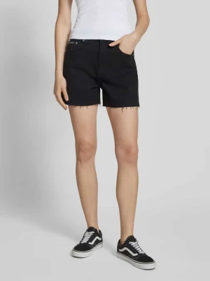 Szorty jeansowe o kroju mom fit z postrzępionym dołem Calvin Klein Jeans