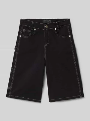 Szorty jeansowe o kroju regular fit z 5 kieszeniami Blue Effect Czarny