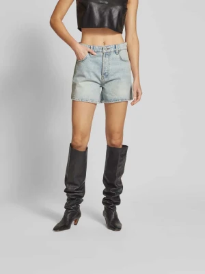 Szorty jeansowe o kroju regular fit z bawełny Anine Bing Jeansowy niebieski