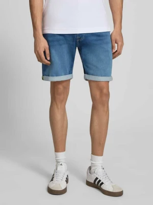 Szorty jeansowe o kroju regular fit z brzegiem model 'RICK' jack & jones