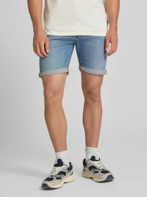 Szorty jeansowe o kroju regular fit z brzegiem model 'RICK' Jack&Jones Jasnoniebieski