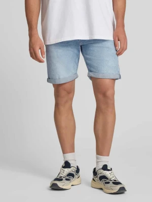 Szorty jeansowe o kroju regular fit z brzegiem model 'RICK' Jack&Jones Jasnoniebieski