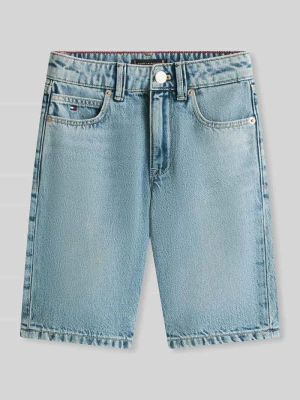 Szorty jeansowe o kroju regular fit z czystej bawełny Tommy Hilfiger Kids