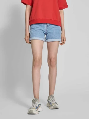 Szorty jeansowe o kroju regular fit z detalem z logo model ‘SHEAARI’ ARMEDANGELS