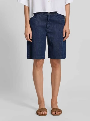 Zdjęcie produktu szorty jeansowe o kroju regular fit z mieszanka bawełny model 'MAINE B' BRAX Granatowy