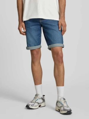 szorty jeansowe o kroju regular fit z mieszanka bawełny model 'RONNIE' Tommy Jeans Ciemnoniebieski