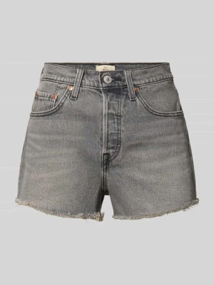 Szorty jeansowe o kroju regular fit z mieszanki bawełny model '501®' Levi's®