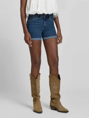 Szorty jeansowe o kroju regular fit z mieszanki bawełny model 'LUNA' Vero Moda Jeansowy niebieski