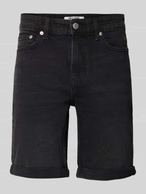 Szorty jeansowe o kroju regular fit z mieszanki bawełny model 'PLY' Only & Sons Czarny