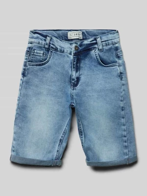 Zdjęcie produktu Szorty jeansowe o kroju regular fit z naszywką z logo Blue Effect