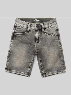 Szorty jeansowe o kroju regular fit z przetarciami model ‘Brad’ s.Oliver RED LABEL