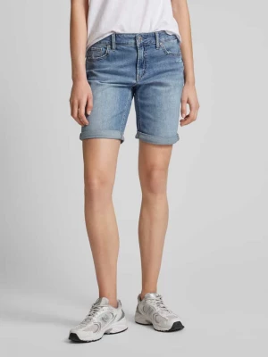 Szorty jeansowe o kroju regular fit z przetarciami model ‘Elyse’ Silver Jeans
