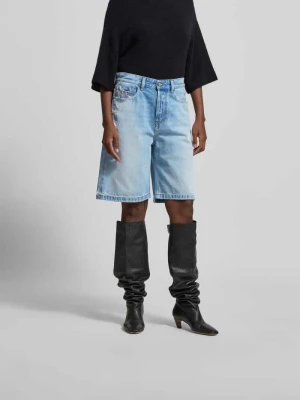 Szorty jeansowe o kroju relaxed fit z bawełny Diesel Jasnoniebieski