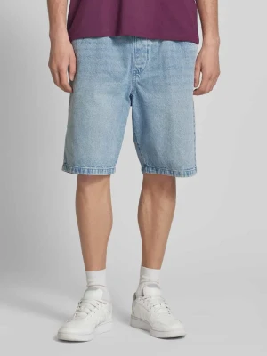 Szorty jeansowe o kroju relaxed fit z elastycznym pasem REVIEW
