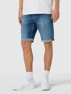 Szorty jeansowe o kroju slim fit z detalem z logo Calvin Klein Jeans