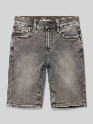 Szorty jeansowe o kroju slim fit z mieszanki bawełny s.Oliver RED LABEL