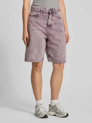 Szorty jeansowe o kroju straight fit w stylu 5-kieszeniowym Carhartt WIP Różowy