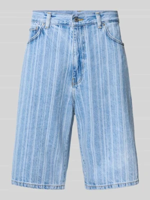 Szorty jeansowe o kroju straight fit z nadrukiem na całej powierzchni model ‘Rylan’ Carhartt Work In Progress