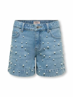 Szorty jeansowe ONLY GIRLS jasnoniebieski denim