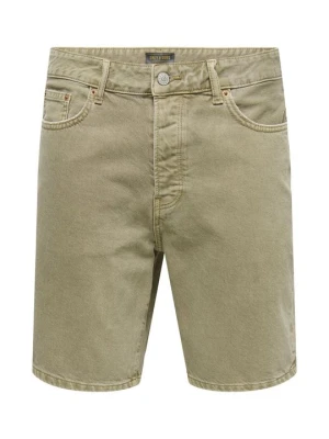 Szorty jeansowe Only & Sons beżowy